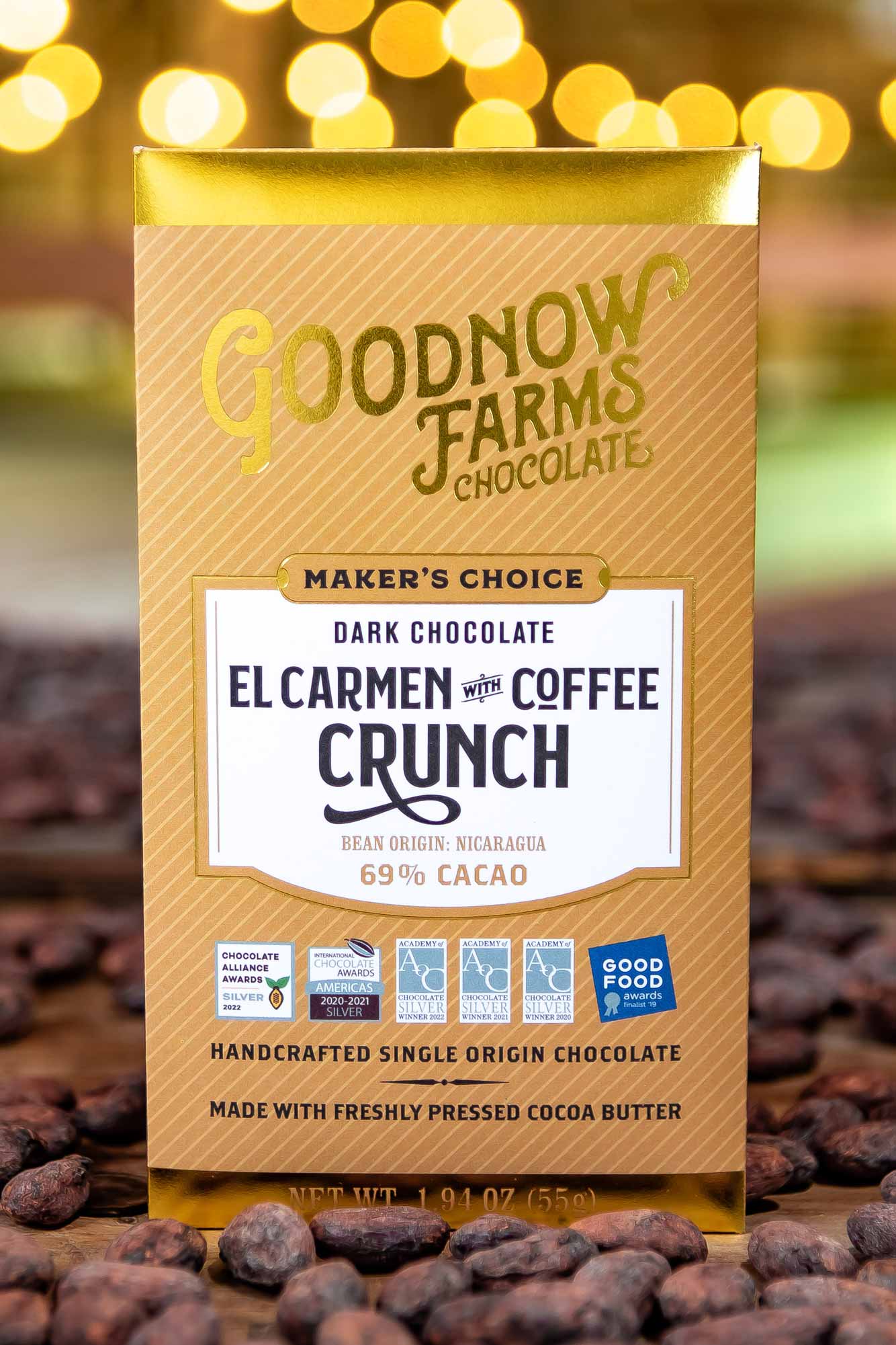 Goodnow Farms Chocolate - El Carmen With Coffee Crunch 69%