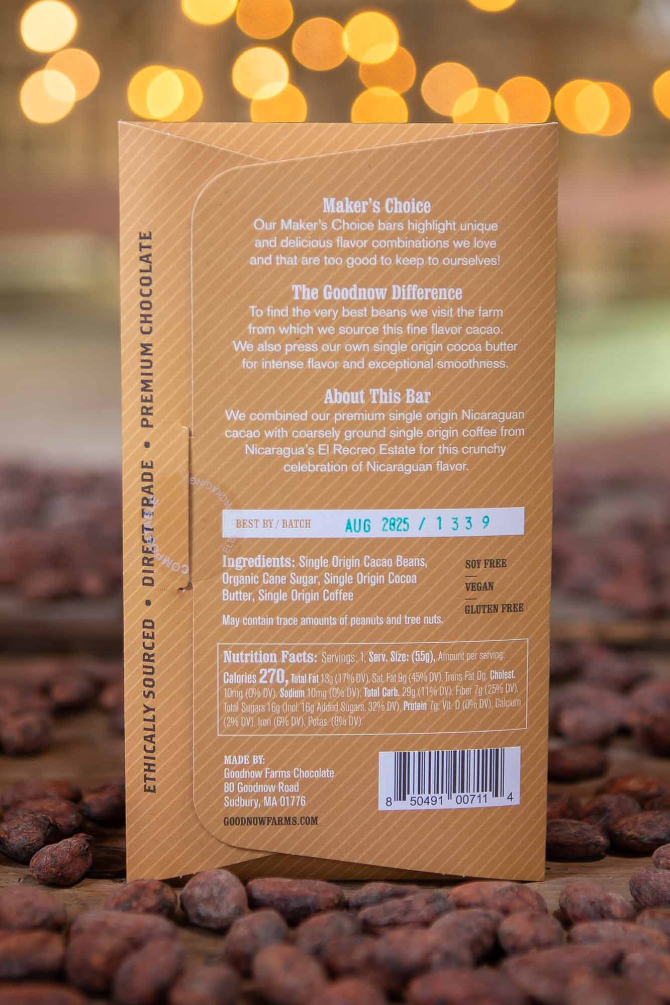 Goodnow Farms Chocolate - El Carmen With Coffee Crunch 69%