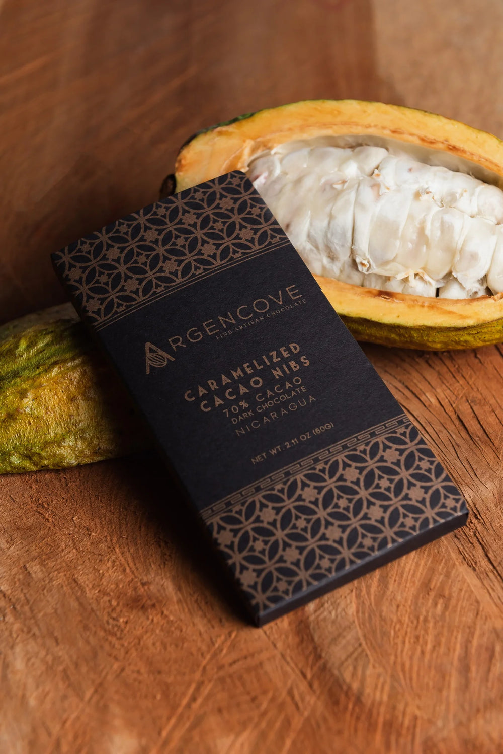 Argencove - Caramelized cacao Nibs, 70%