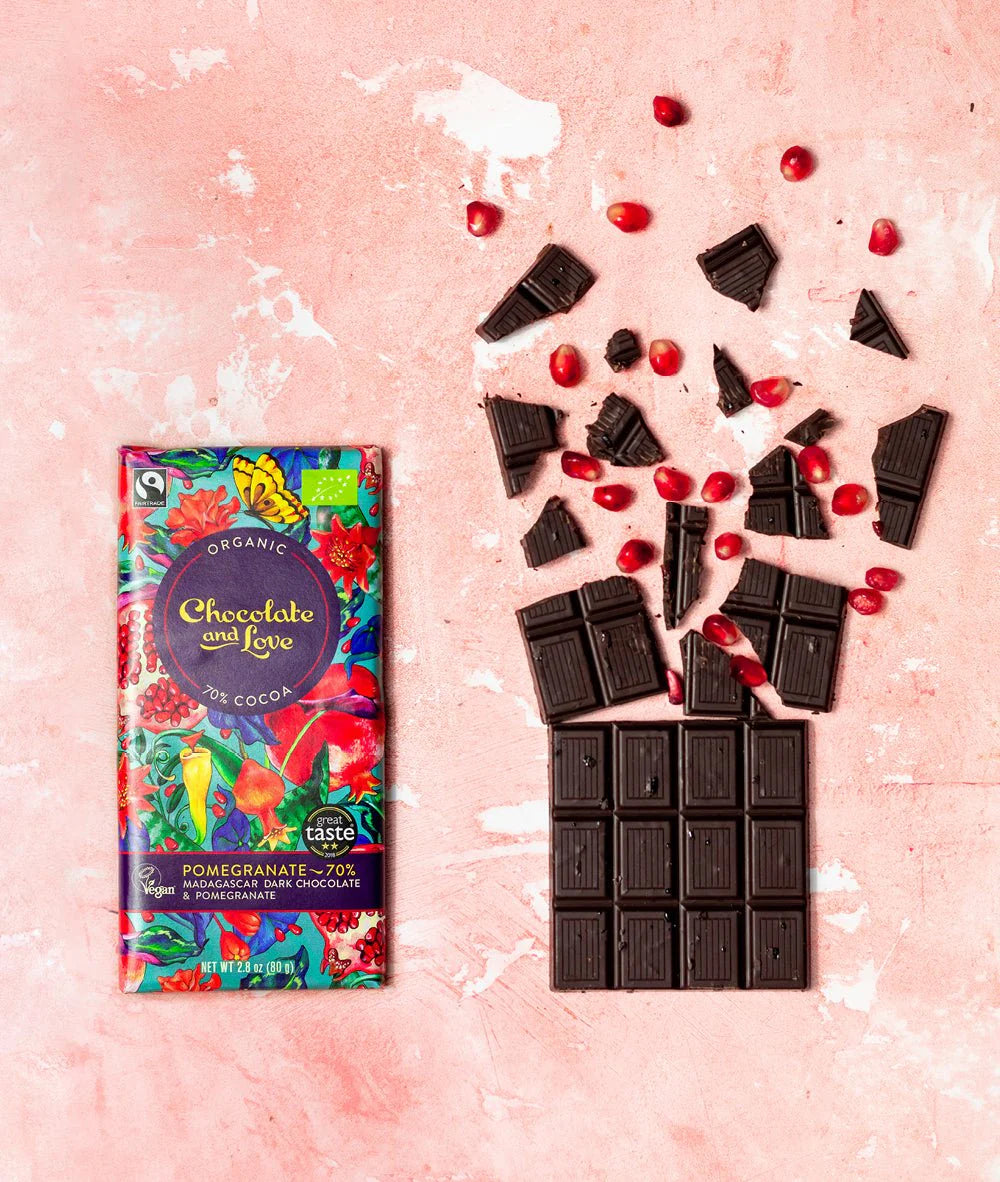 Swiss Chocolate & Love - Pomegranate, 70%