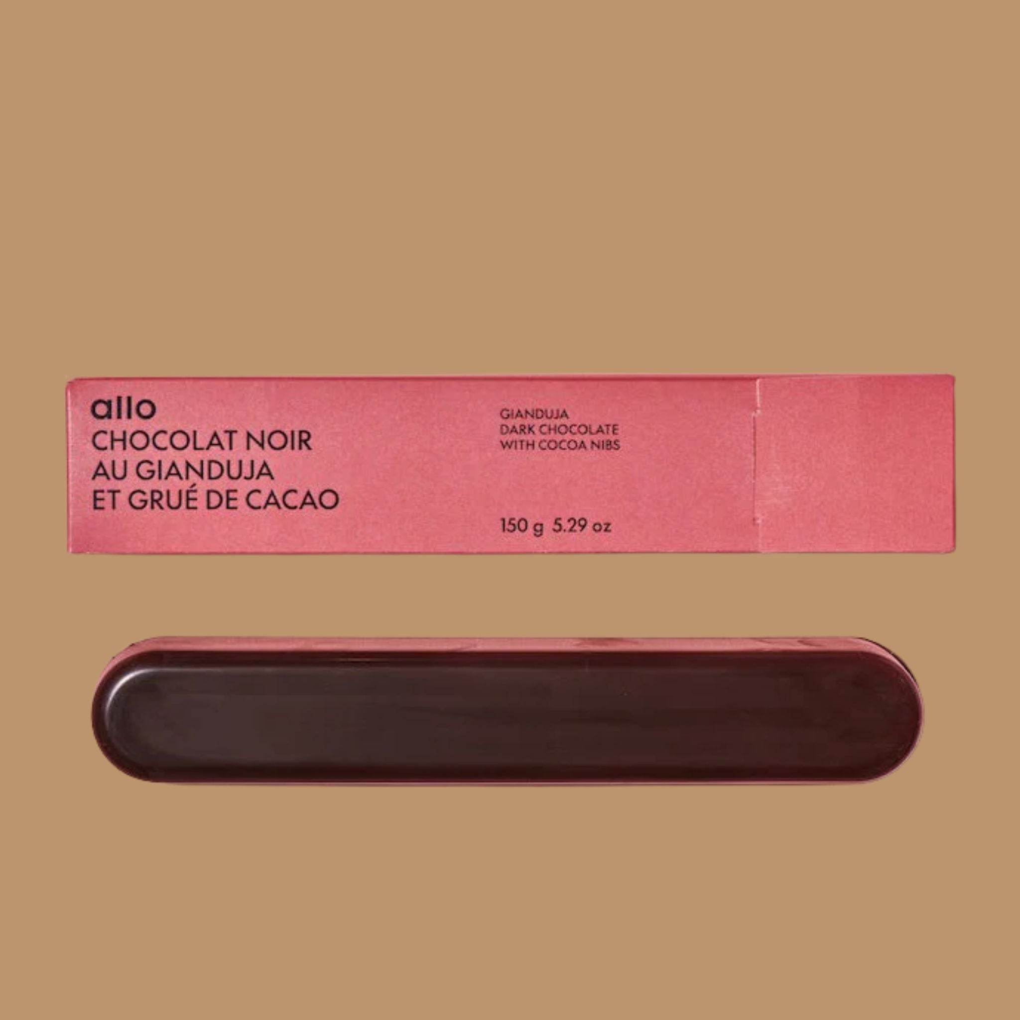 Best Chocolate Gianduja in The World | Allo Simonne - Dark Chocolate Gianduja with Cacao Nibs