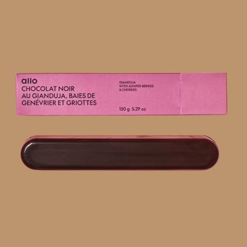 Allo Simonne - Dark Chocolate Gianduja with Juniper & Cherries