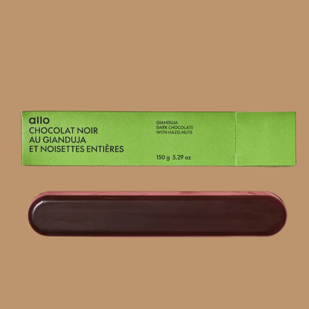 Chocolate Bars | Allo Simonne - Dark Chocolate Gianduja with Whole Hazelnuts