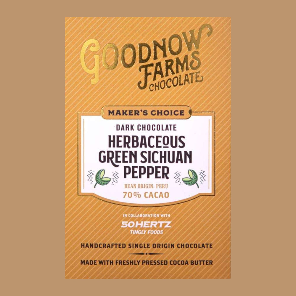 Good Dark Chocolate | Goodnow Farms - Herbaceous Sichuan Pepper, 70%
