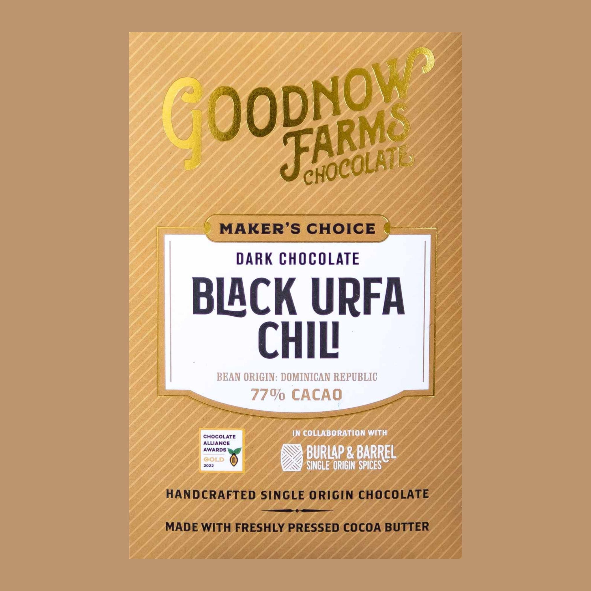 Worlds Best Chocolate | Goodnow Farms - Black Urfa Chilli 77%