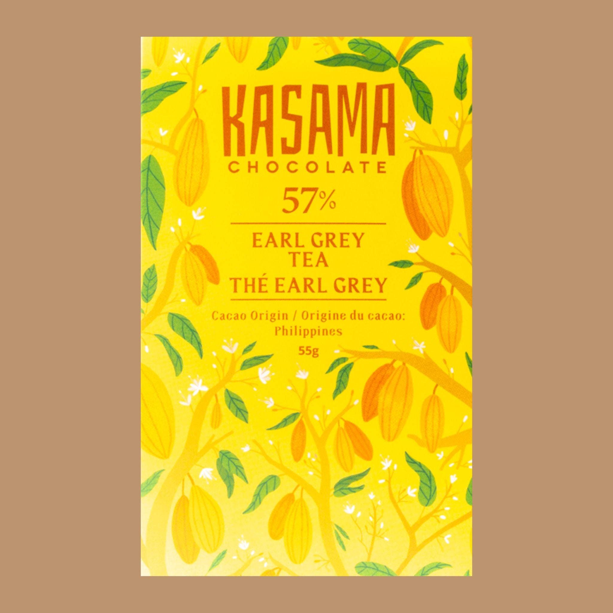 Kasama Chocolate - Earl Grey Tea, 57%