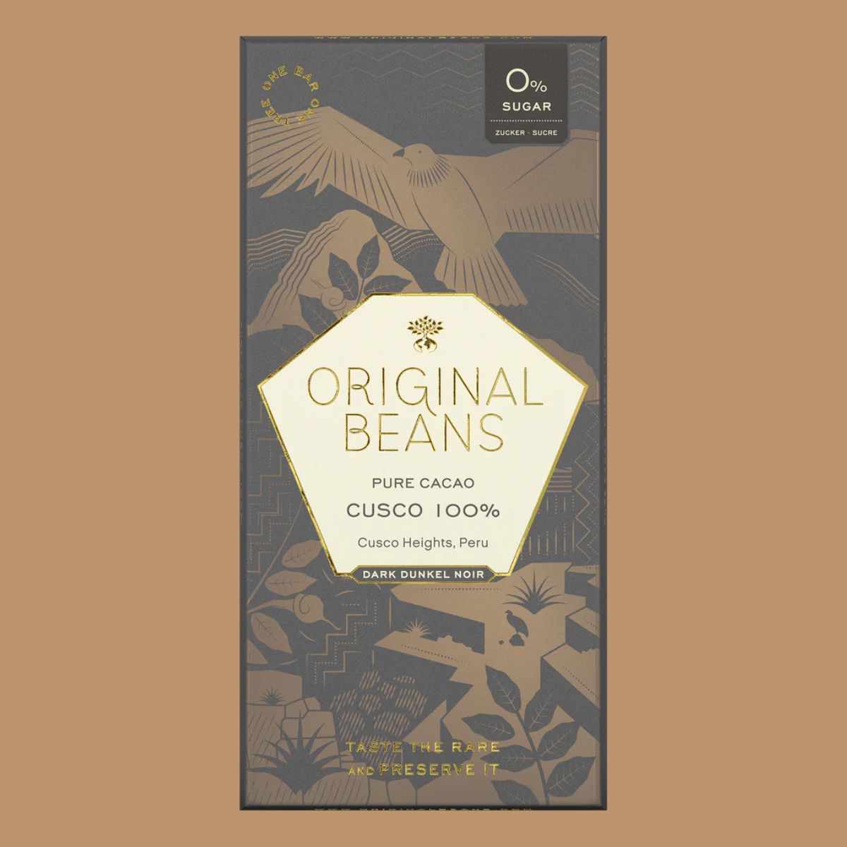 Sugar-free Dark Chocolate - Original Beans - Cusco 100% – Hello Chocolate