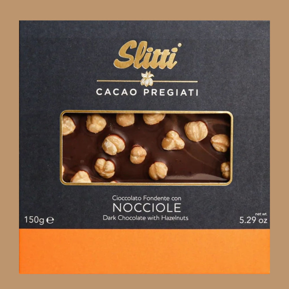 Slitti - Mandorle Dark Chocolate with Hazelnuts