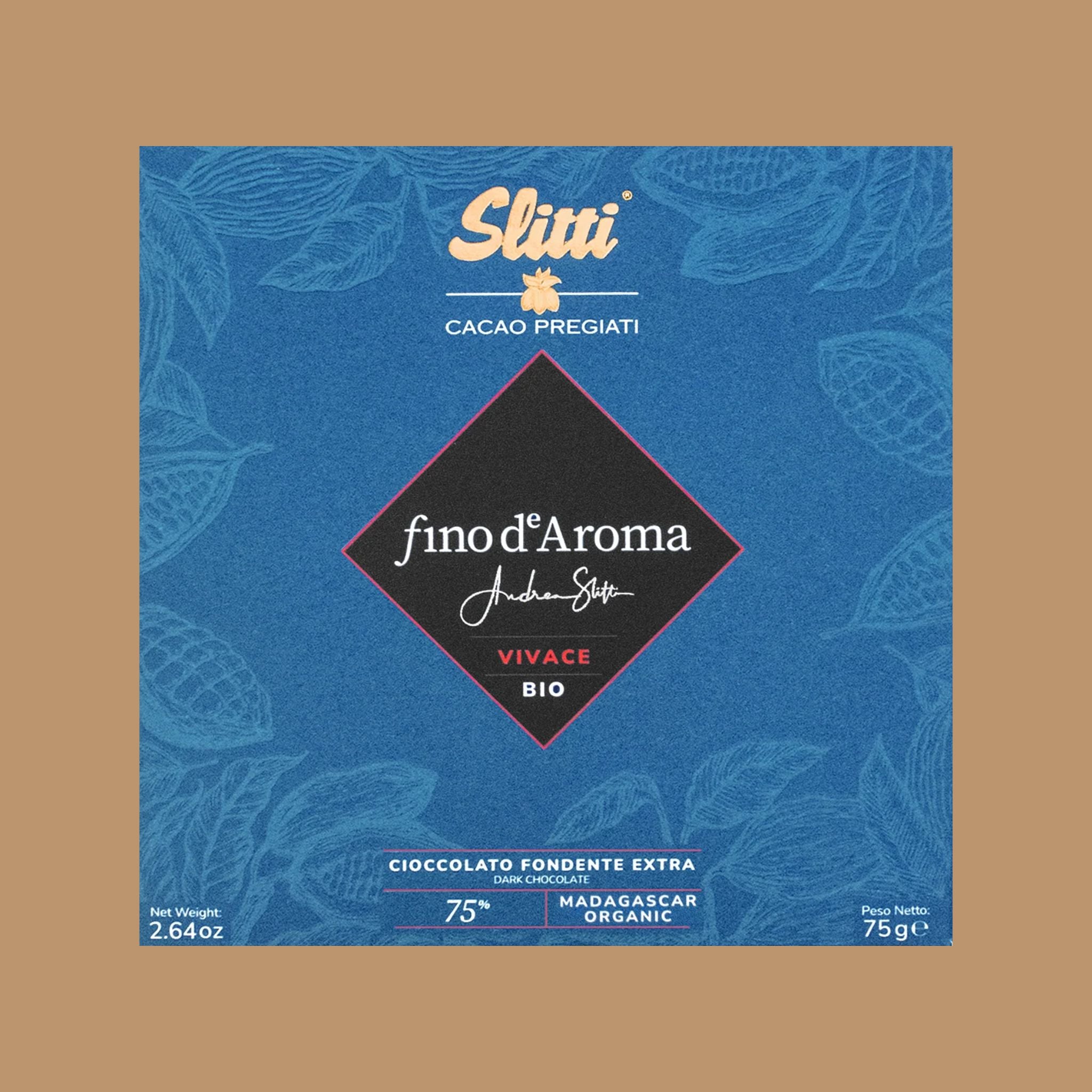 Best Dark Chocolate | Slitti - Fino De Aroma Vivace, Madagascar BIO, 75%