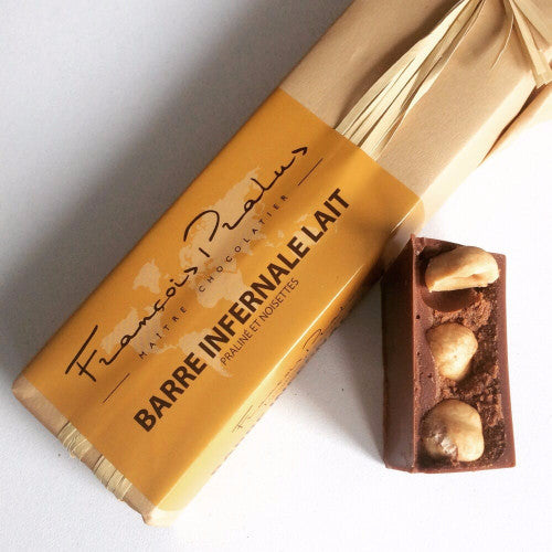 pralus chocolate barre infernale lait | chocolate gifts delivery  | hello chocolate