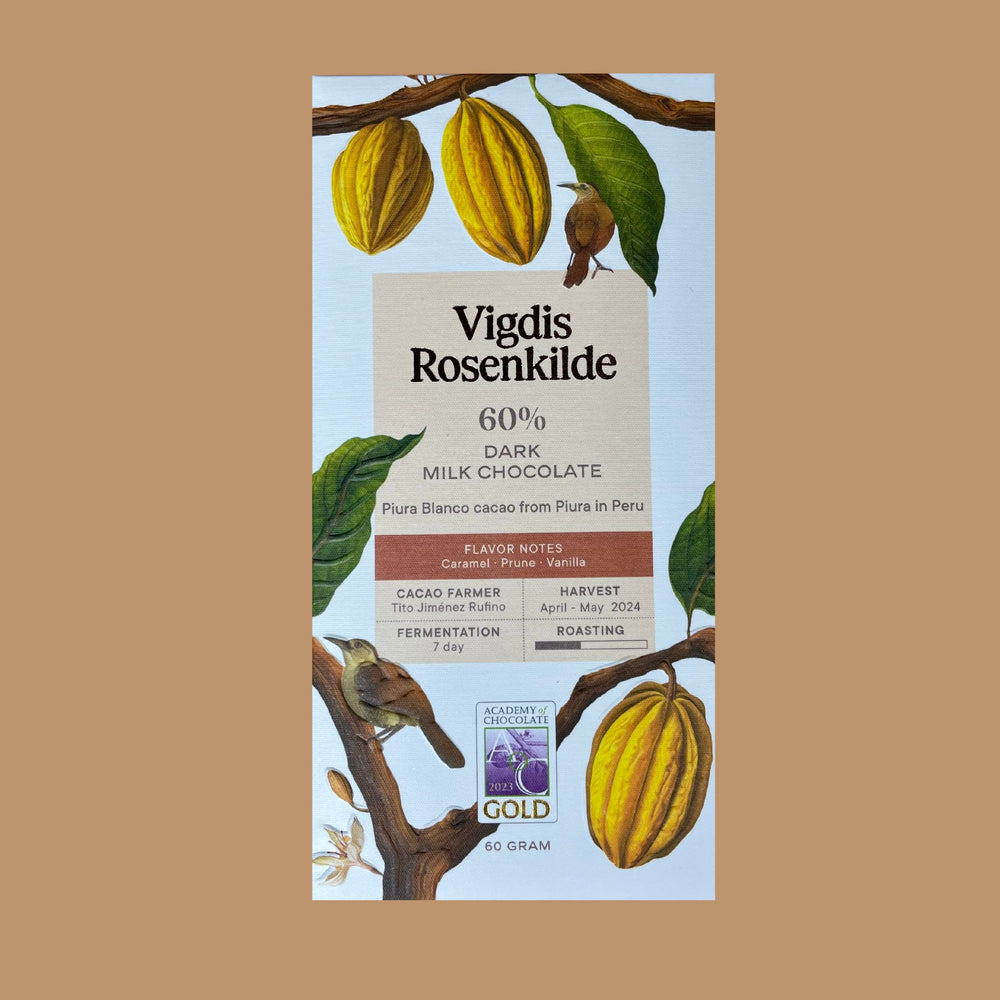 Vigdis Rosenkilde Chocolate Review | Vigdis Rosenkilde - Dark Milk, 60%