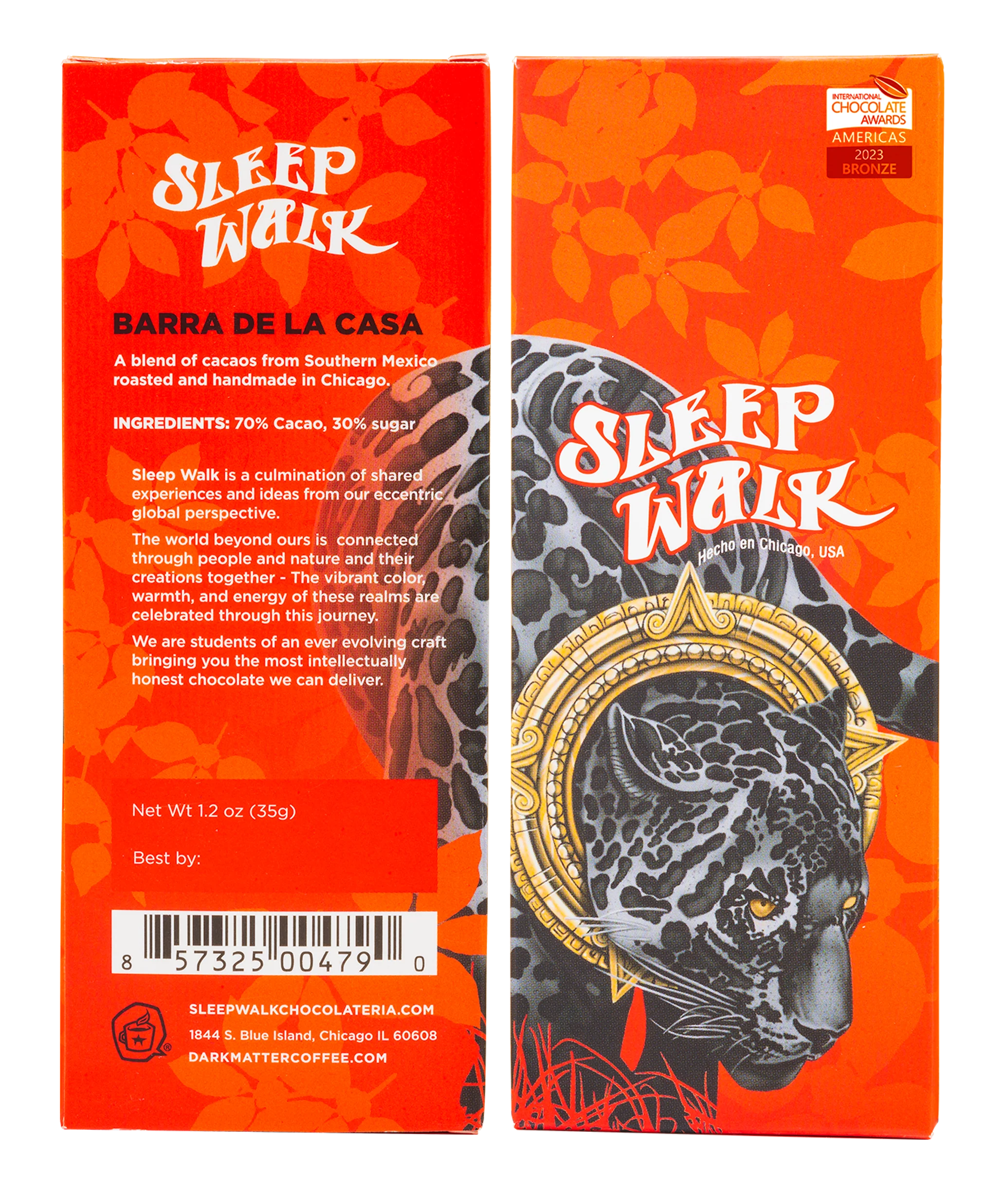 Dark Chocolate | Sleep Walk - Barra De La Casa, 70%