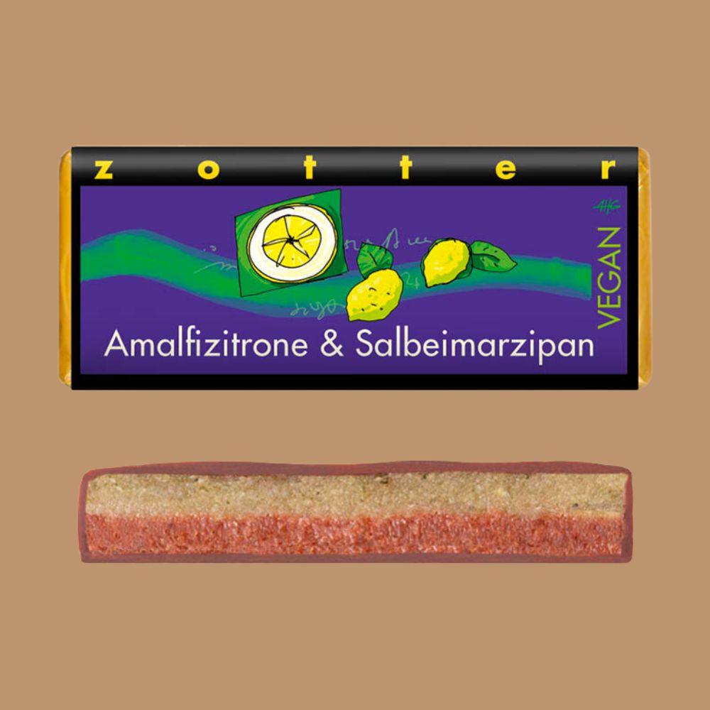 Gourmet Chocolate - Zotter - Amalfi Lemon & Sage Marzipan